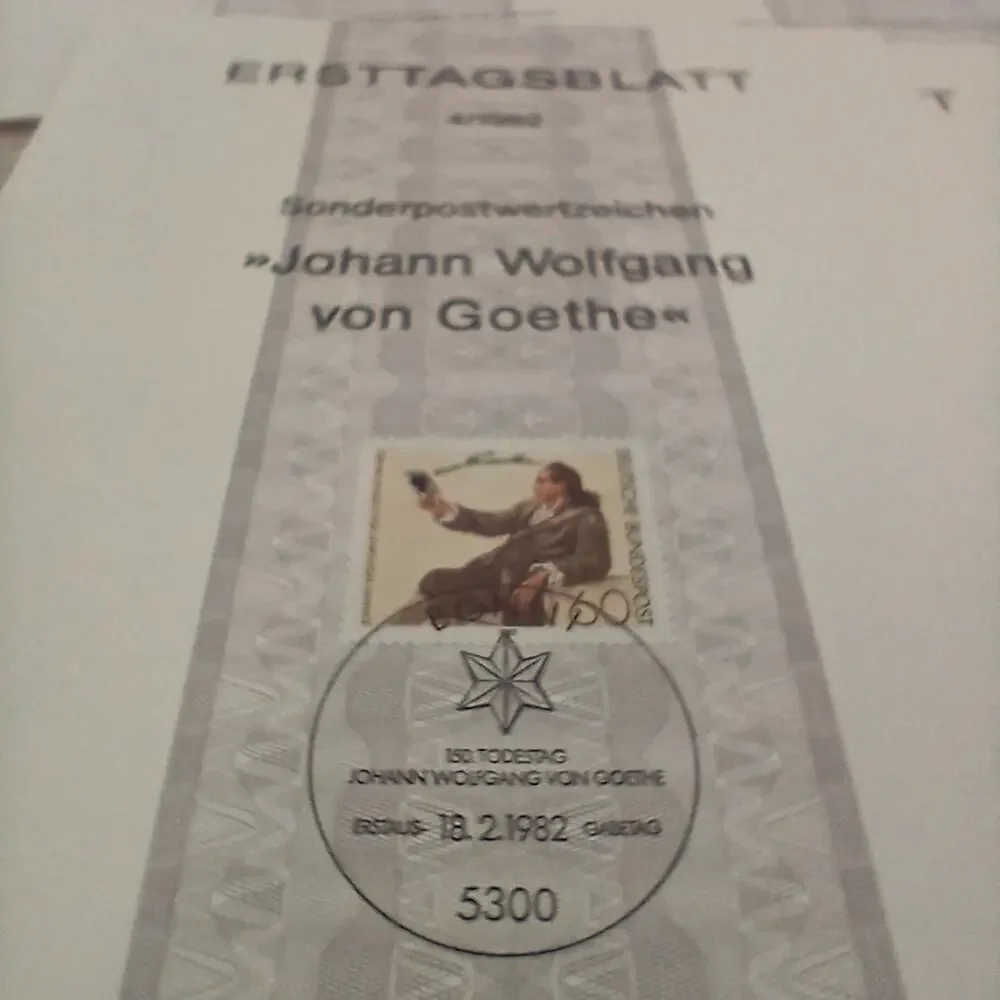 Lot of 14 German Ersttagsblatt 1982 First Day Issue Stamp Sheets VTG Philately0
